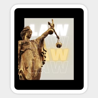 Law & Justice Sticker